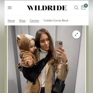 NEW: Wild Ride Black Toddler Carrier